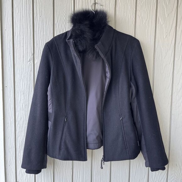 Pendleton Merino Wool Jacket M – Zip Front, Fur Collar, Urban Wear, Winter Coat - Picture 6 of 14